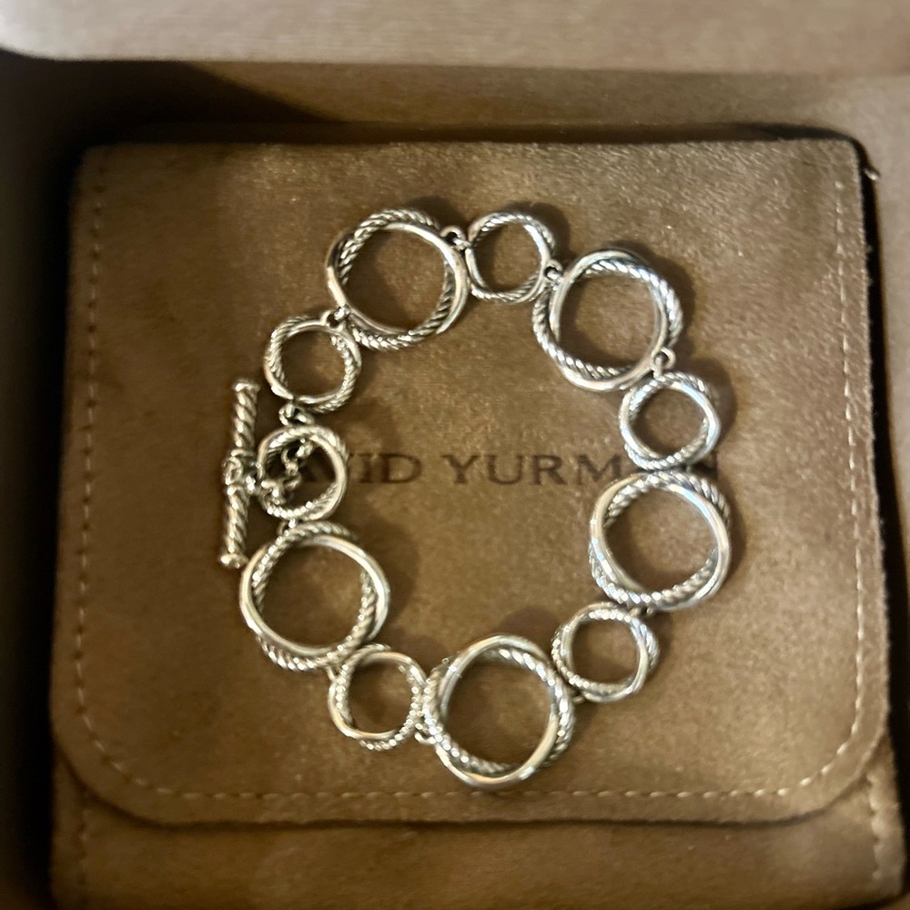 David Yurman Infinity Link Toggle Bracelet Authentic